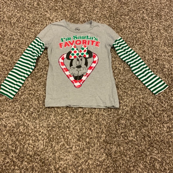 Disney Minnie “I’m Santa’s Favorite” Long Sleeve - Picture 1 of 5